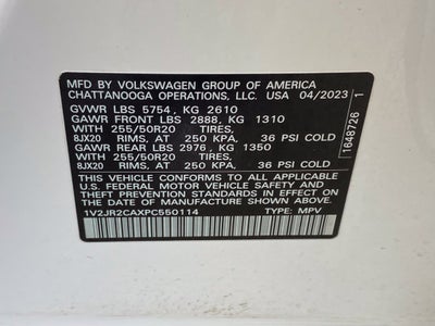 2023 Volkswagen Atlas 3.6L V6 SE w/Technology