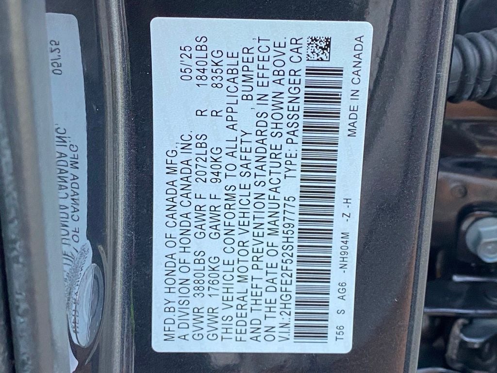 2025 Honda Civic Sport