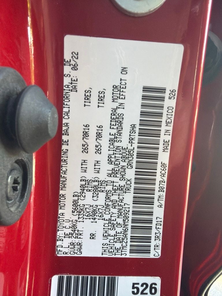 2022 Toyota Tacoma TRD Off-Road BFG A/T's LED Package