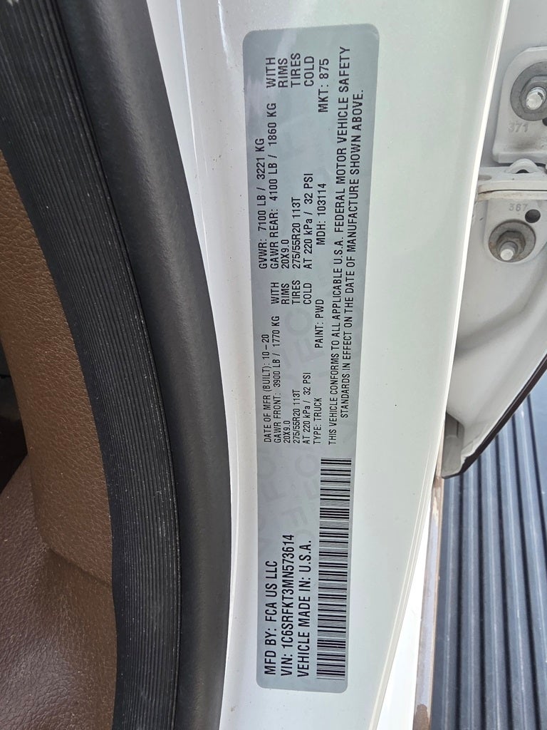 2021 RAM 1500 Laramie Longhorn