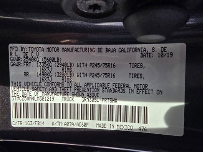 2020 Toyota Tacoma SR V6