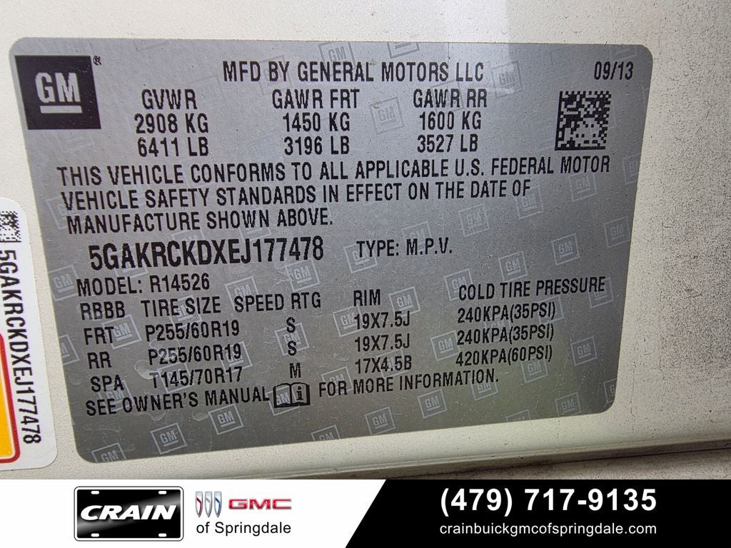 2014 Buick Enclave Premium Group QUAD BUCKETS CLEAN CARFAX