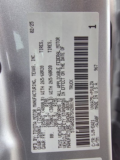 2025 Toyota Tundra Limited