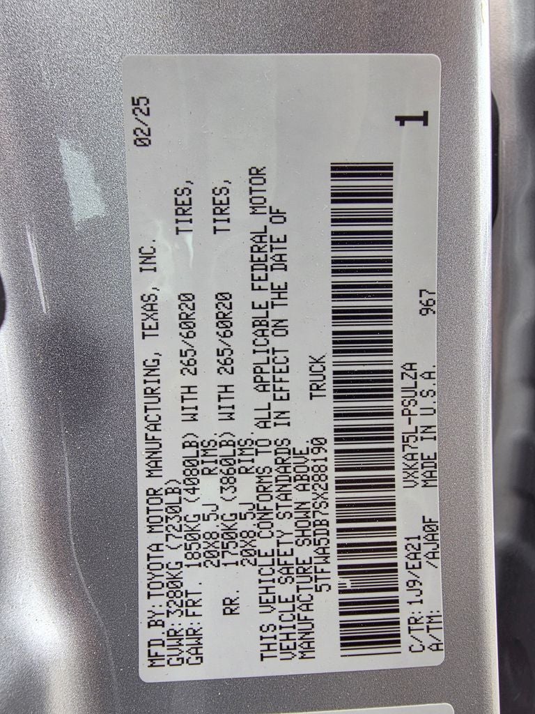 2025 Toyota Tundra Limited