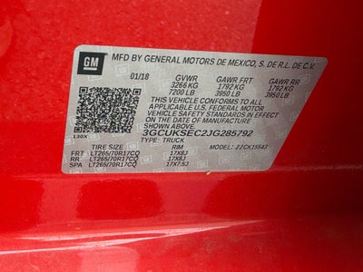 2018 Chevrolet Silverado 1500 LTZ