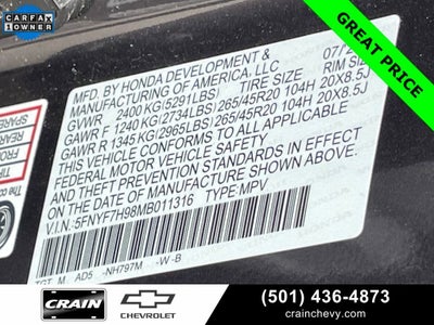 2021 Honda Passport Touring