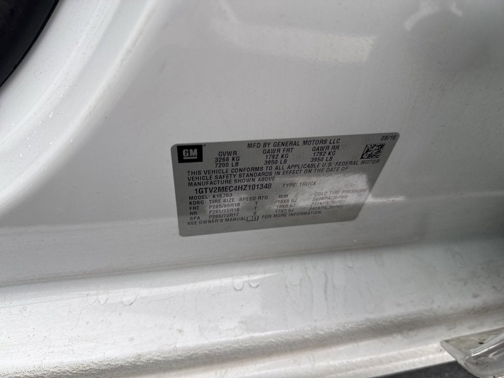 2017 GMC Sierra 1500 SLE