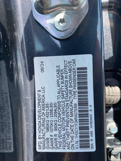 2024 Honda Accord Sedan EX