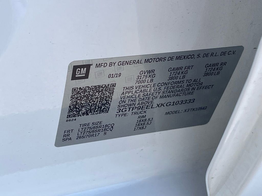 2019 GMC Sierra 1500 AT4