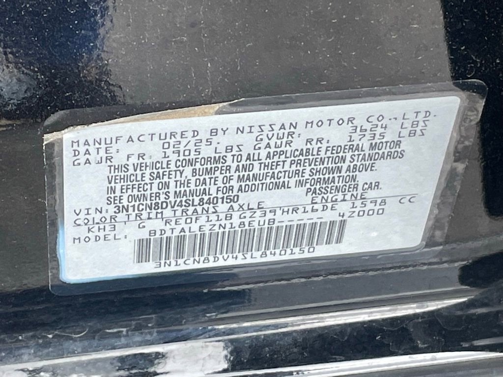 2025 Nissan Versa S