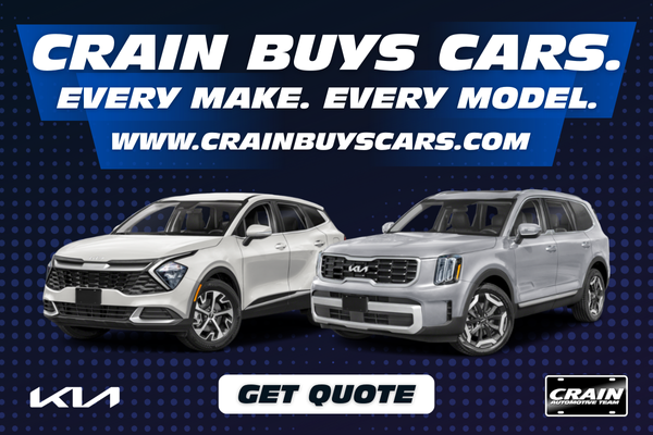 Get a quote for your vehicle with Crain Buys Cars today!