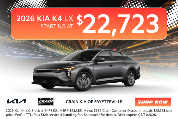 Browse New Kia K4 Inventory