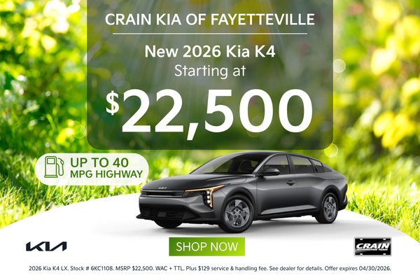 Browse K4 Inventory in Fayetteville, AR.